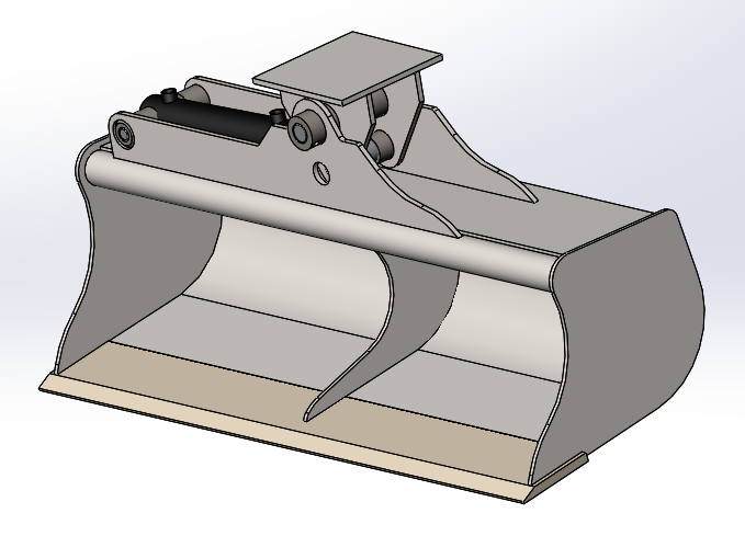 Tilting Grading Bucket for 12 to 15 ton Excavators