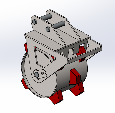 Compactor Wheel for 2 to 5 ton Excavators